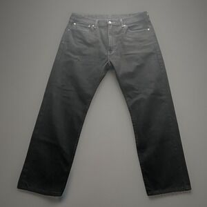 Levis 505 Jeans Mens 38x30 Straight Black Cotton Casual Workwear Western Dad